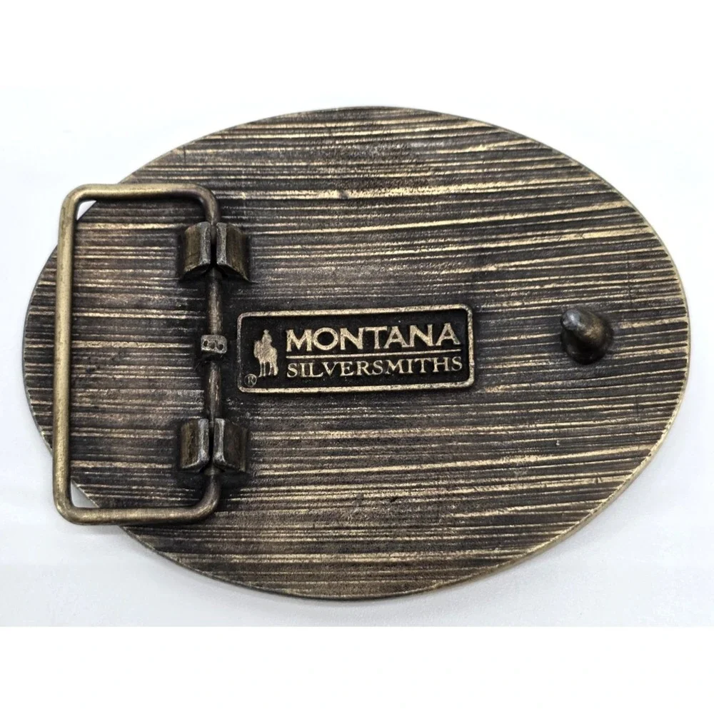 Heritage Montana Silversmiths Outdoor Series‎ Wild Stag Carved Metal Buckle